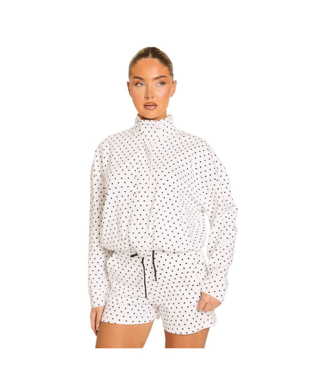 Rebellious Fashion Yellow High Neck Zip Up Jacket & Shorts Co-Ord Set