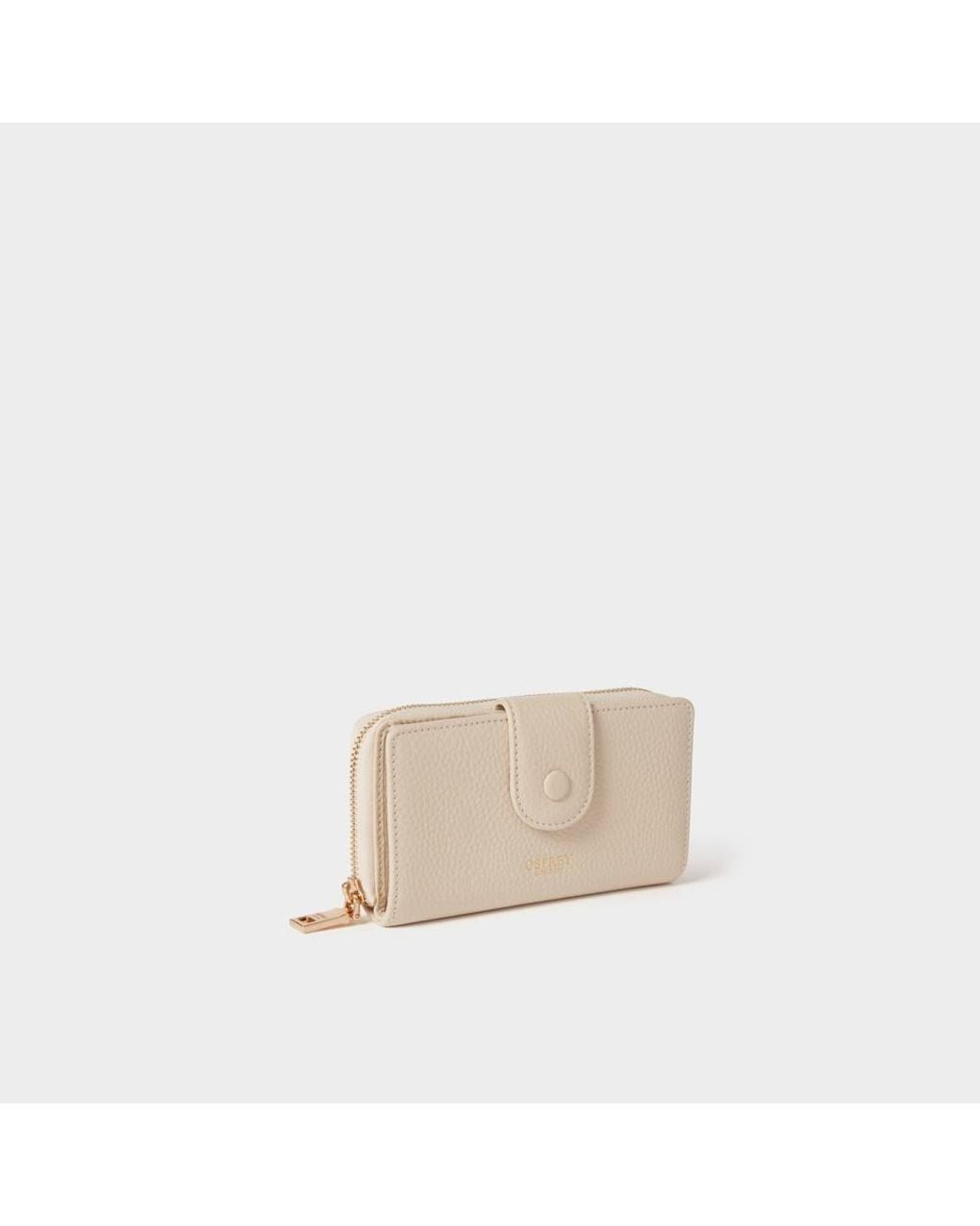 Osprey Natural The Core Medium Leather Popper Matinee Purse