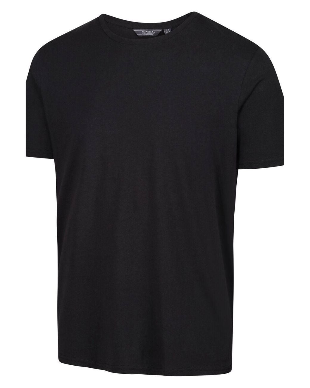 Regatta Black Tait Short Sleeved Lightweight Active T-Shirt for men