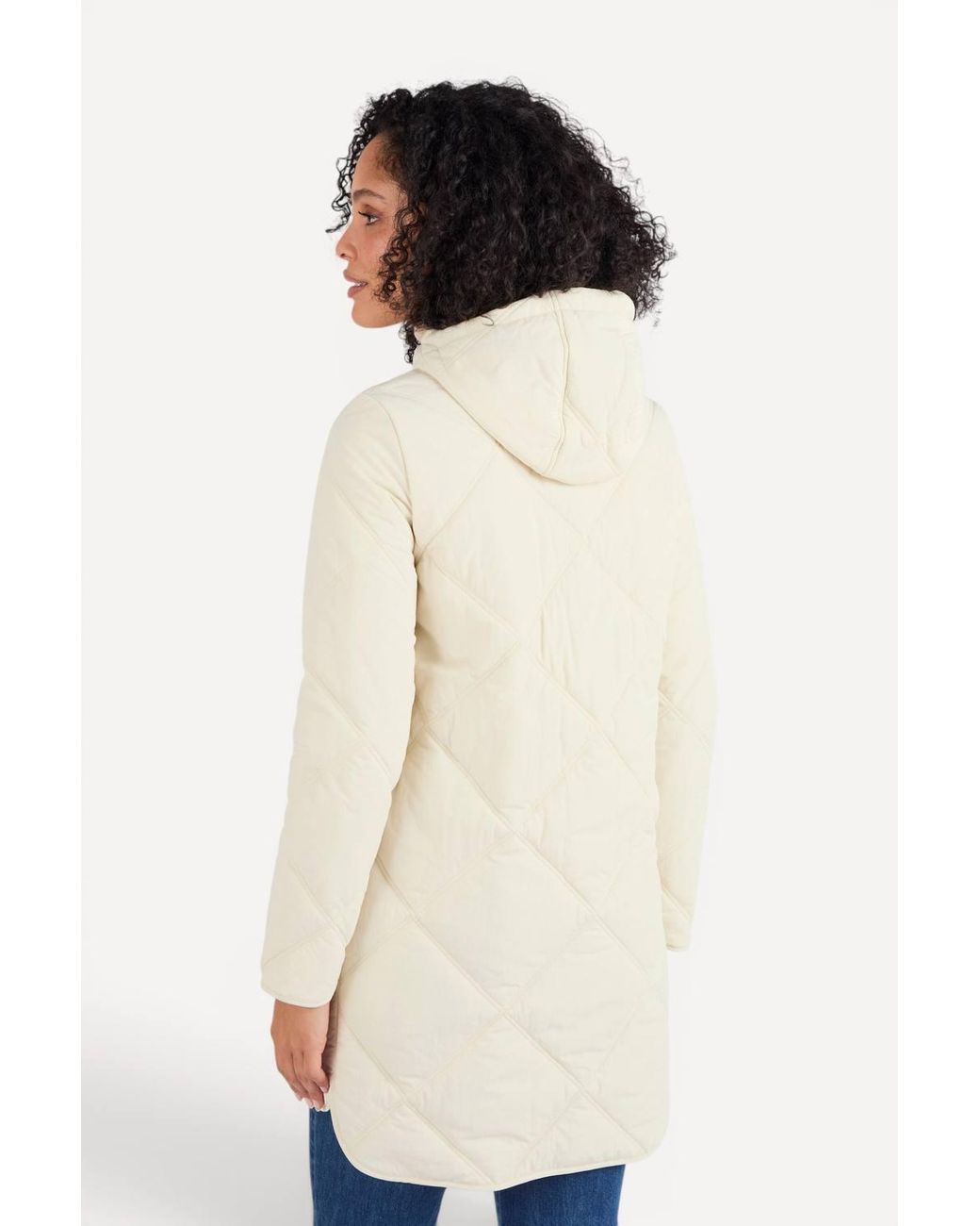 DAMART Natural Quilted Hooded Parka