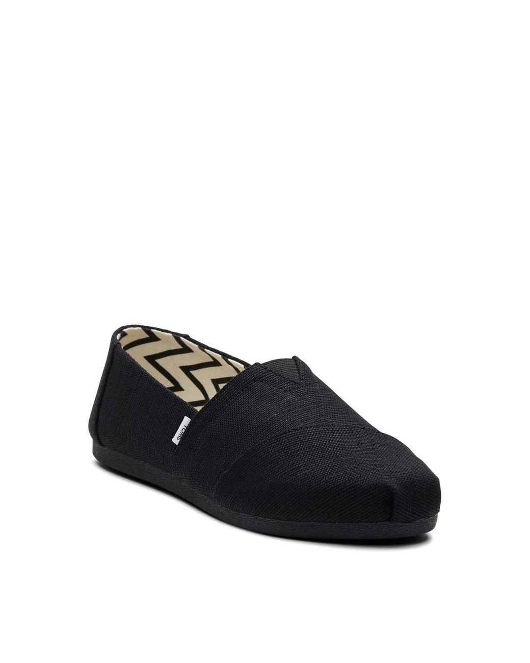 TOMS Black Alpargata Slip On Shoe