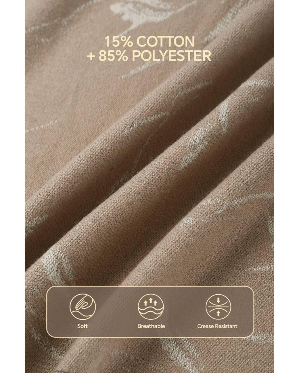 MODISHION Natural Elegant Rose Shawl Wrap