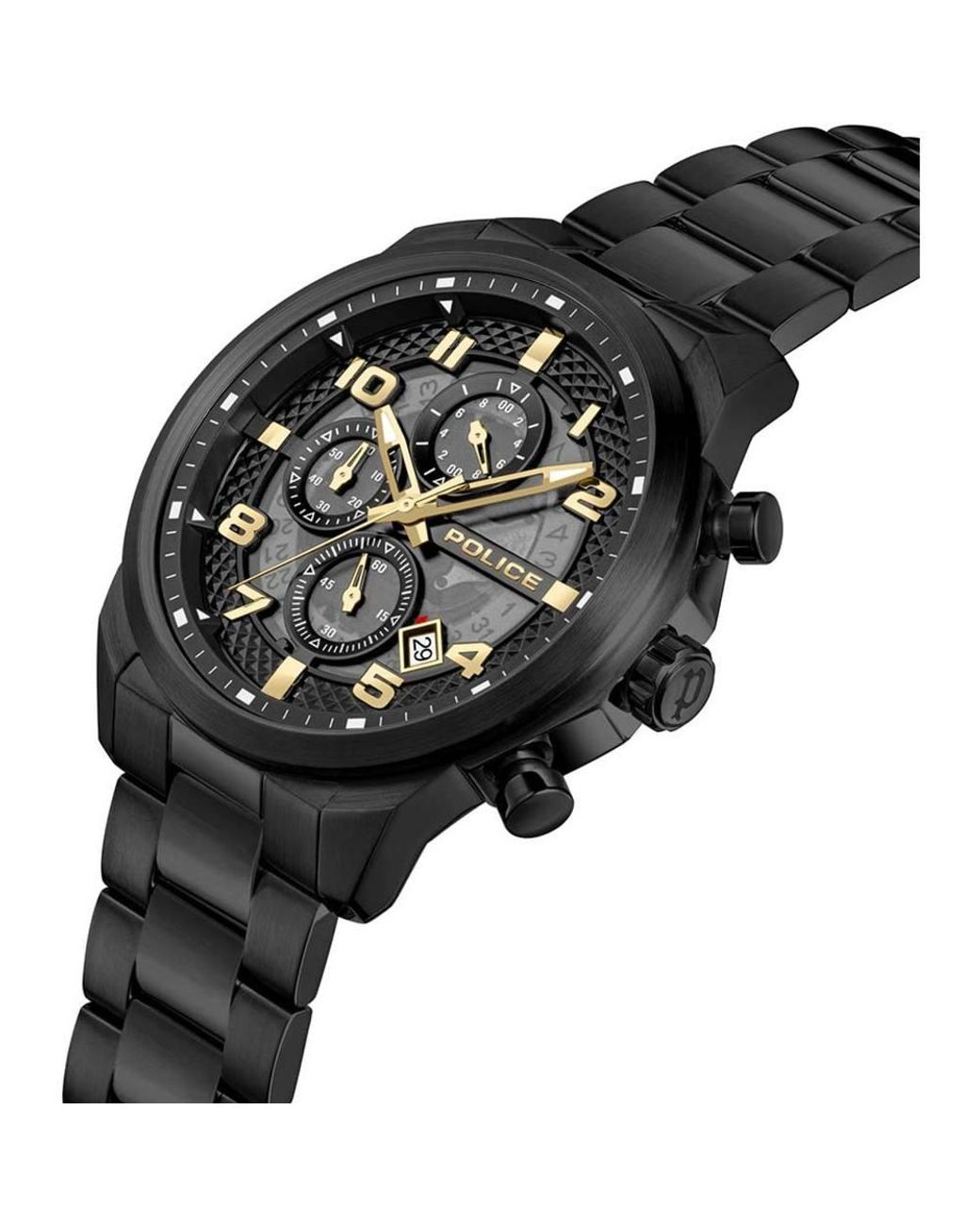 Police Black Pewgk0053902 Urban 44Mm Quartz Watch for men