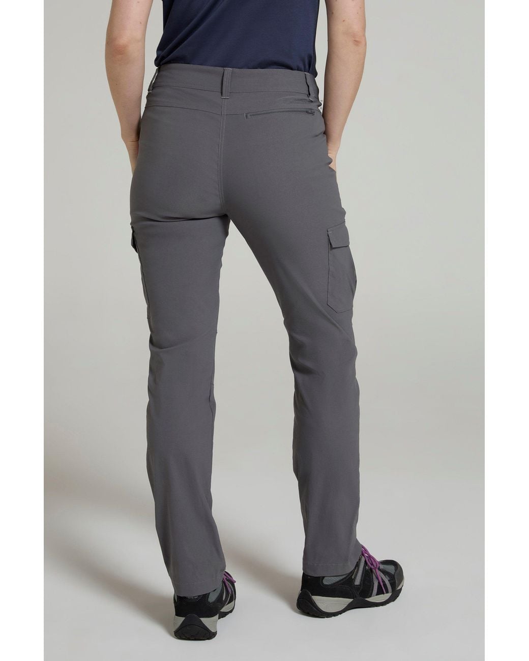Mountain Warehouse Gray 'Conniston' Stretchy Cargo Trousers Casual Quick Dry Outdoor Pants