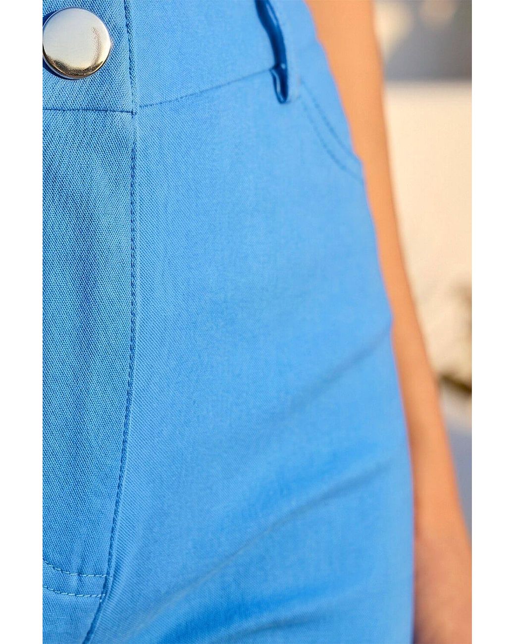 Roman Blue Turn Up Stretch Shorts