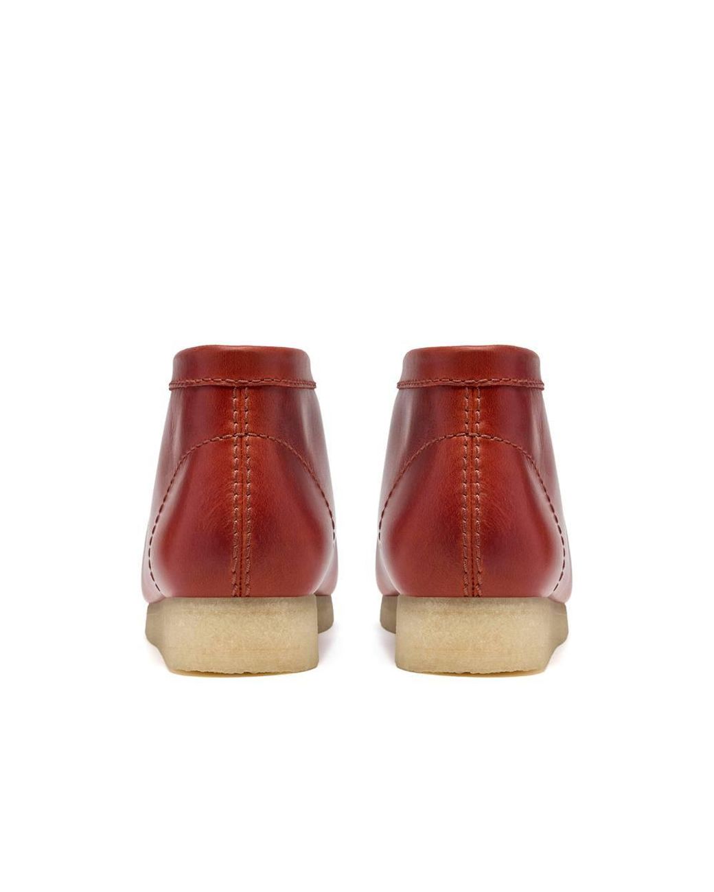 Clarks Red Wallabee Boot Brick Ankle Boots, Wallabee, Lace Up for men