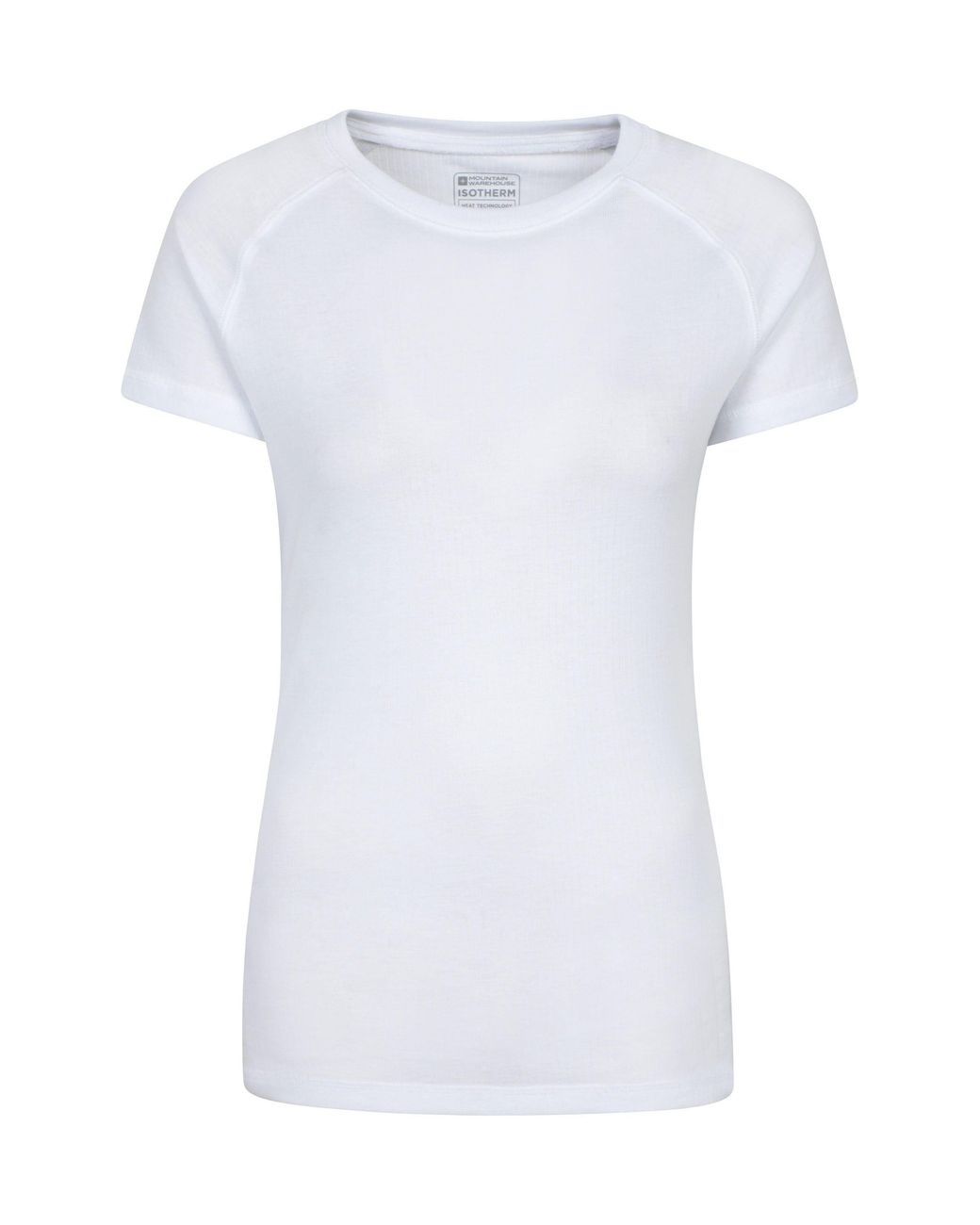 Mountain Warehouse White 'Talus' Lightweight Breathable Quick Wick Short Sleeve Thermal Top
