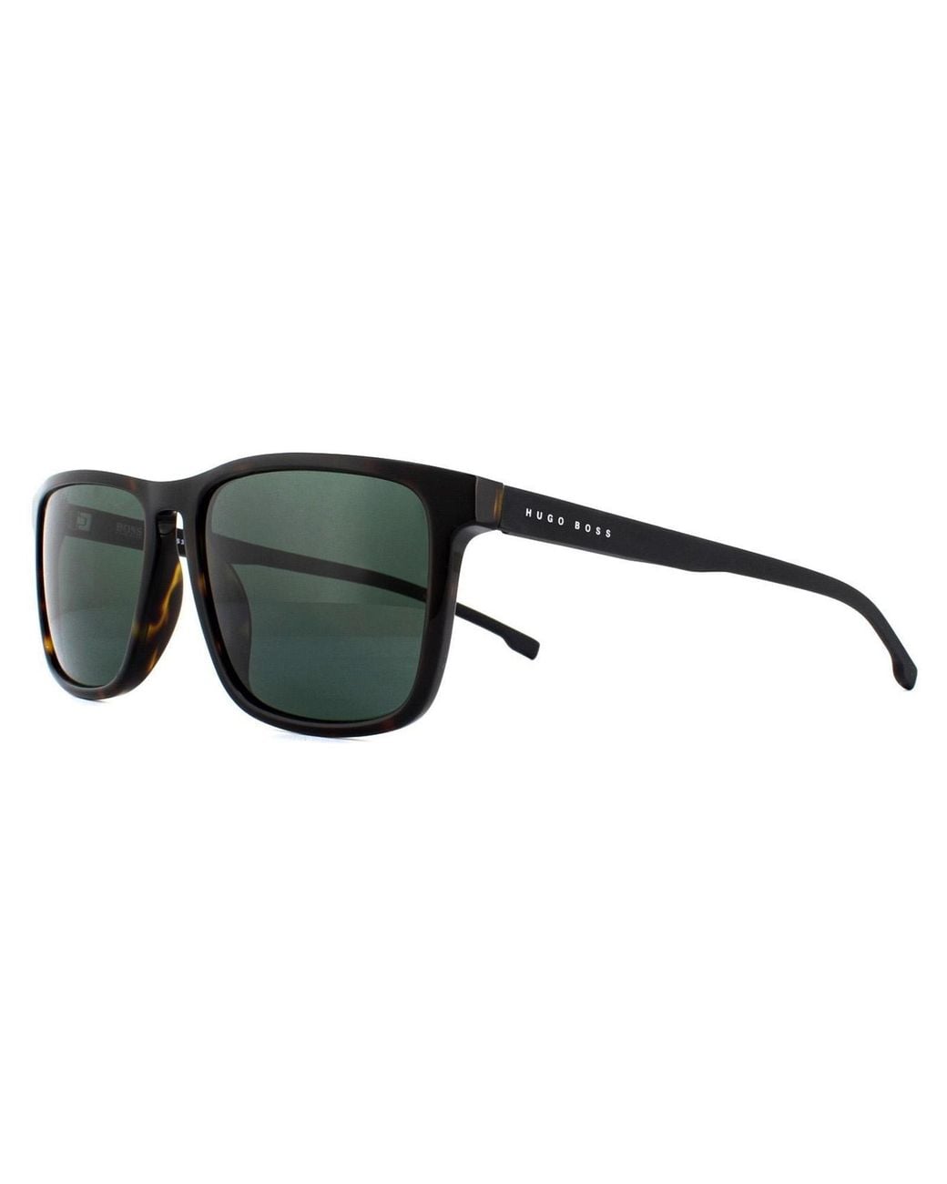 Boss Green Square Dark Havana Sunglasses for men