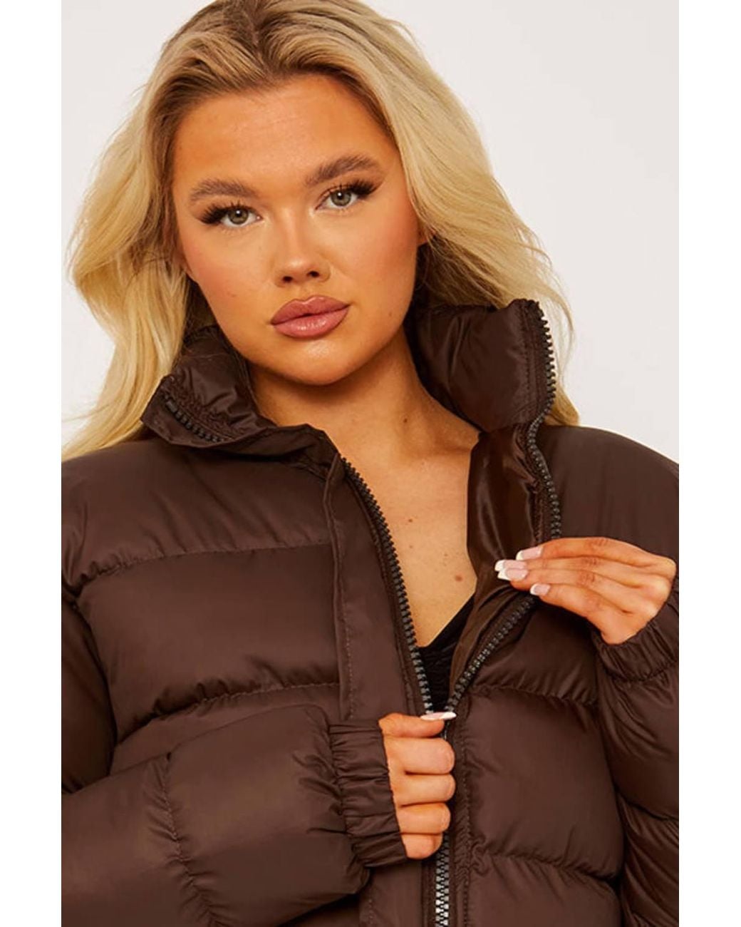 Stylewise Brown Drawstring Detail