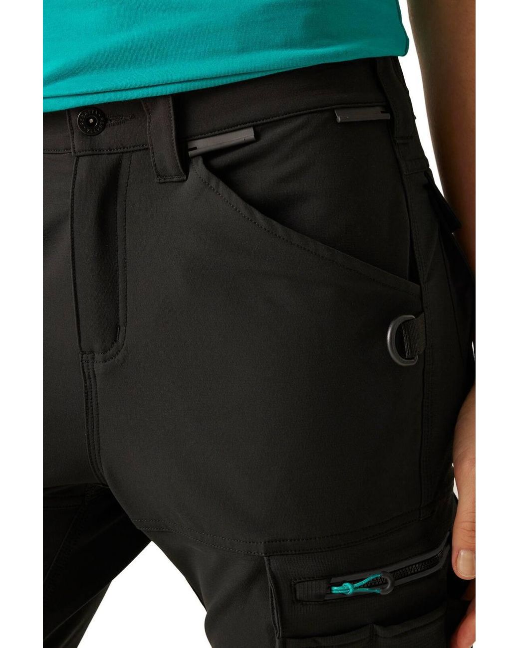 Regatta Black Cotton Stretch Holster Trousers