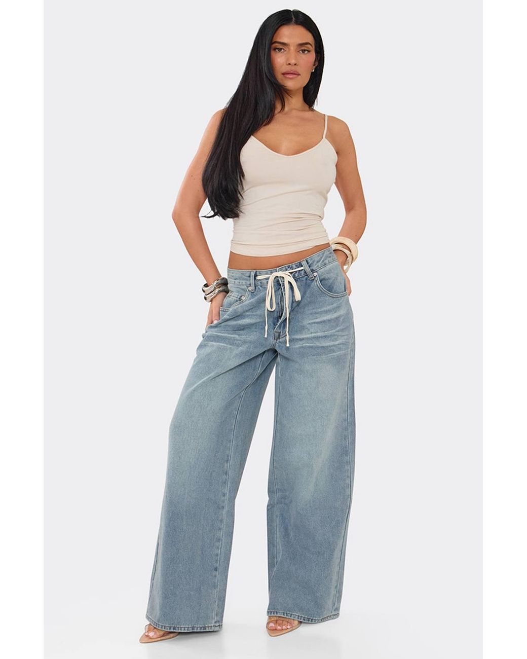 EGO Blue Wide Leg Denim Jeans