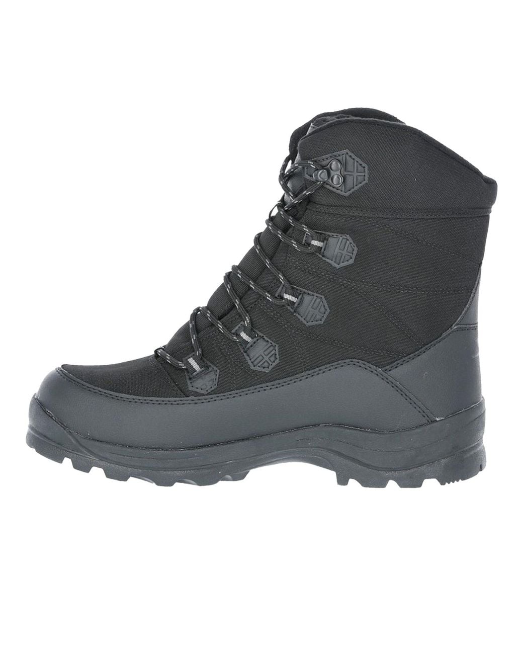 Trespass Black Zotos Waterproof Snowboots for men