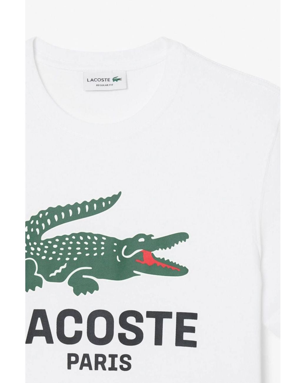 Lacoste White Graphic T-Shirt for men