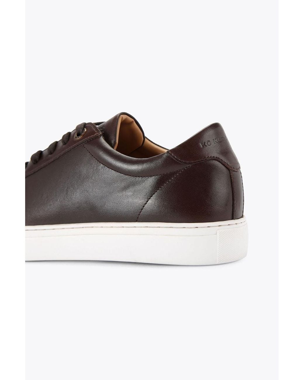 KG by Kurt Geiger Brown 'Fire' Leather Trainers for men