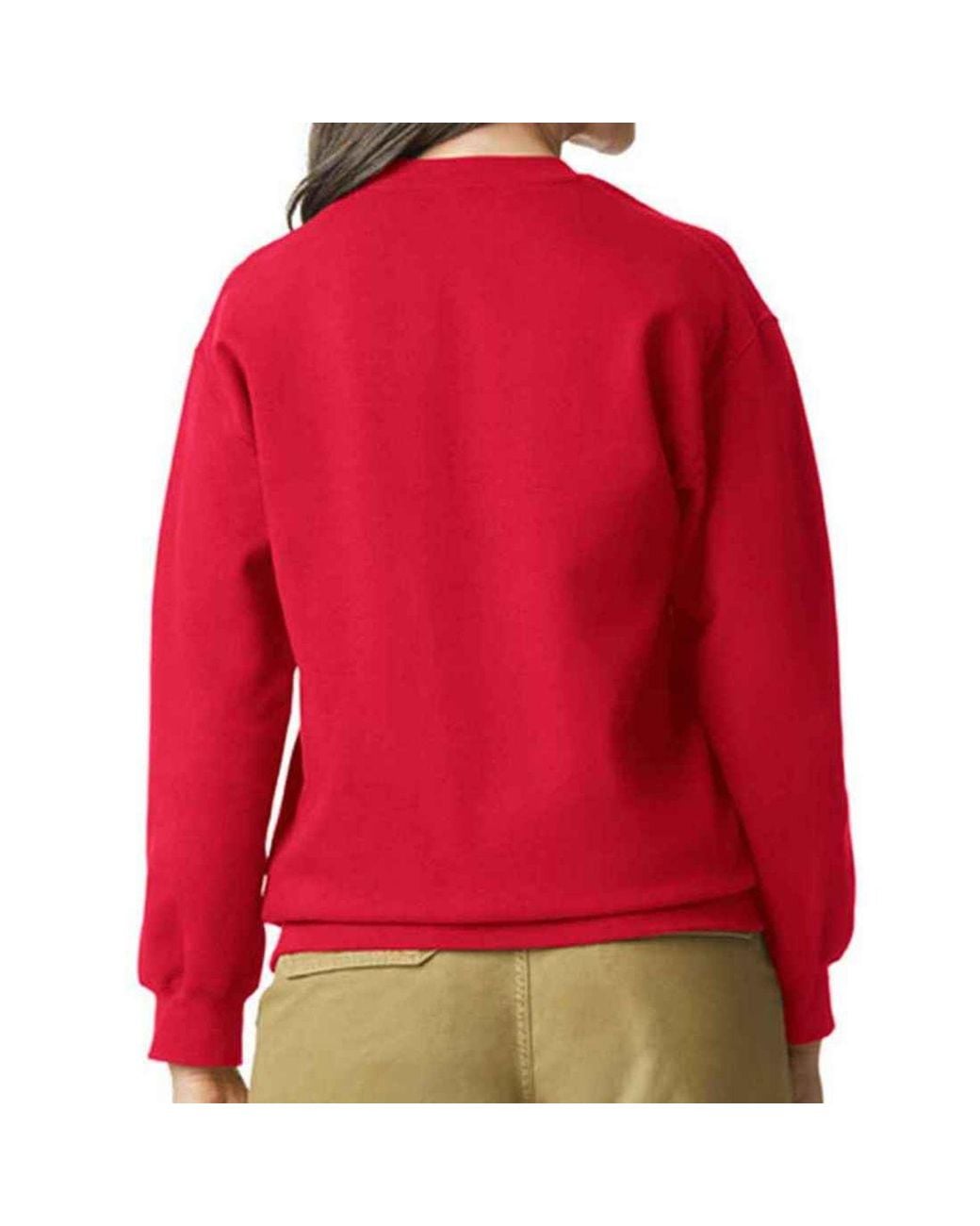 Gildan Red Softstyle Fleece Midweight Sweatshirt for men