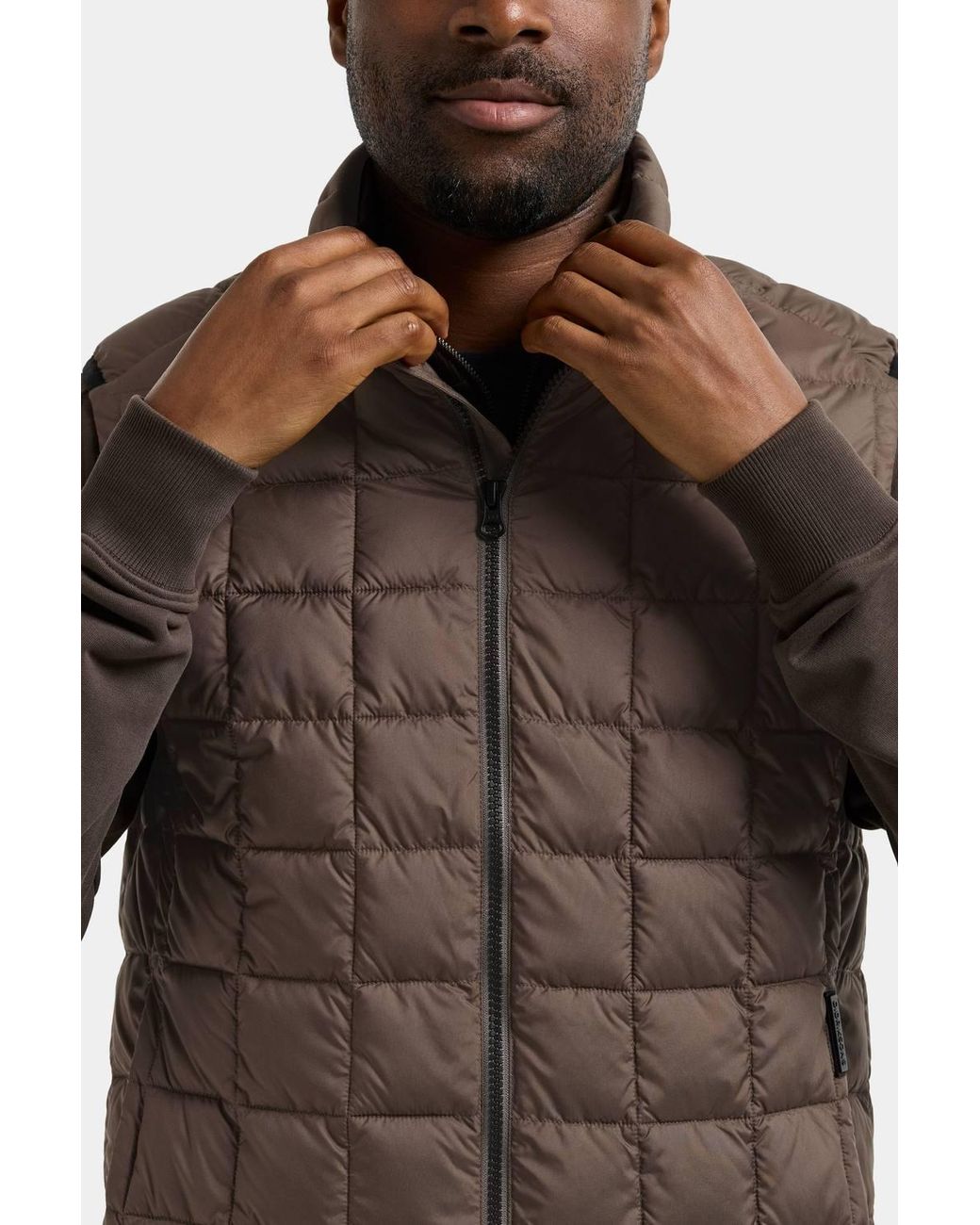 Didriksons Brown Samuel Padded Gilet for men