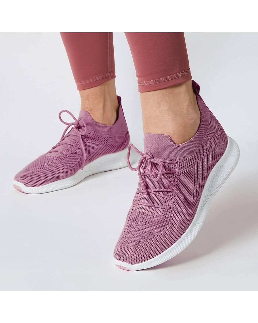Coopers of Stortford Purple Airflow Lightweight Trainers With Cushioned Sole