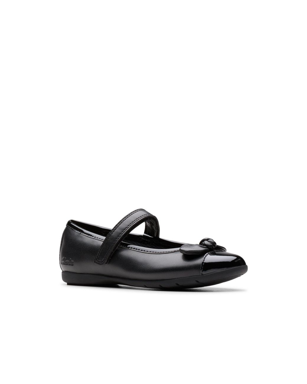 Clarks Black Dance Beam Kid Mary Jane, Riptape, School Shoes