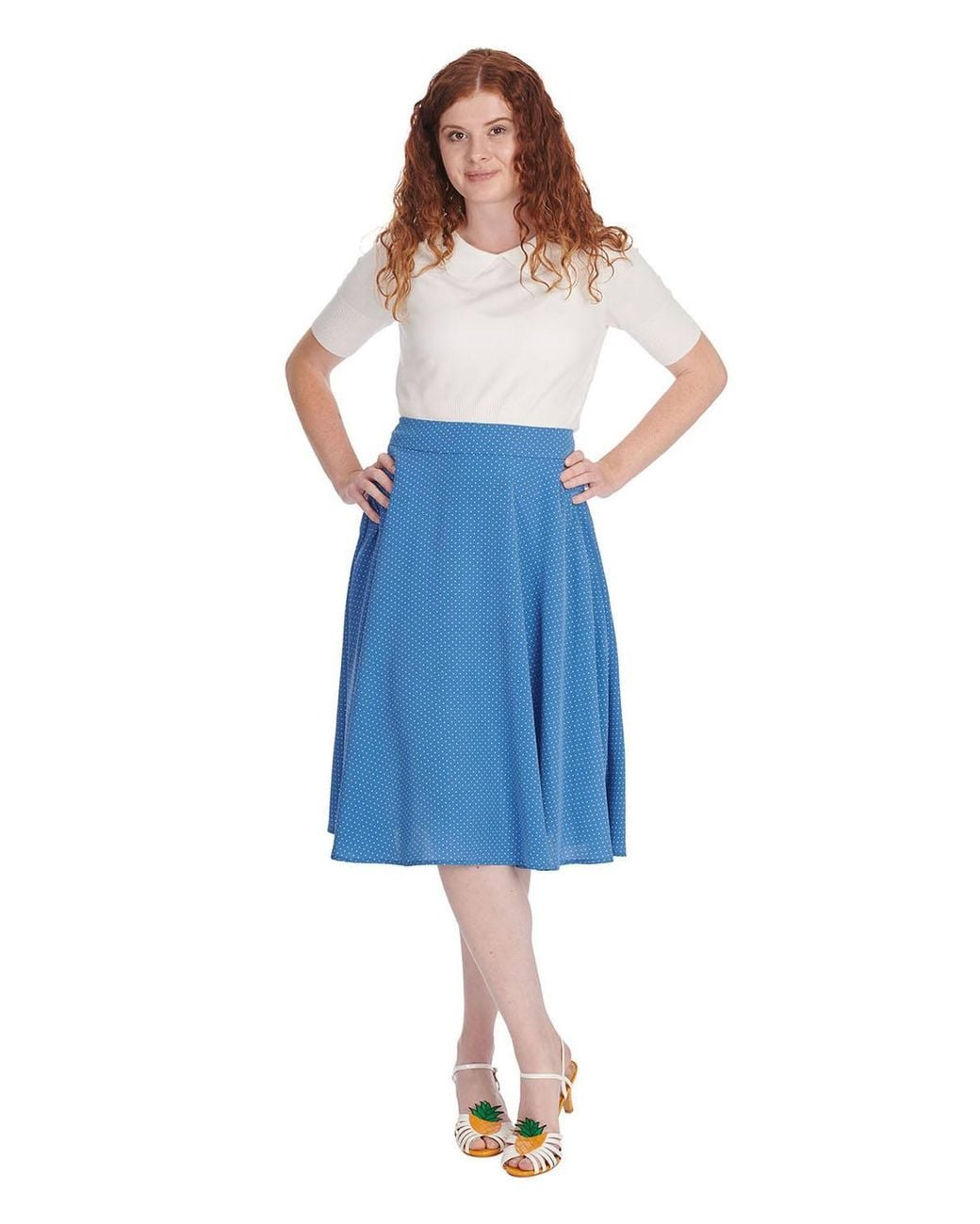 Banned Retro Blue Love Skirt