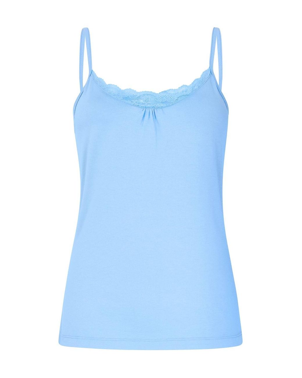 Joe Browns Blue Lace Trim Jersey Cami With Adjustable Straps