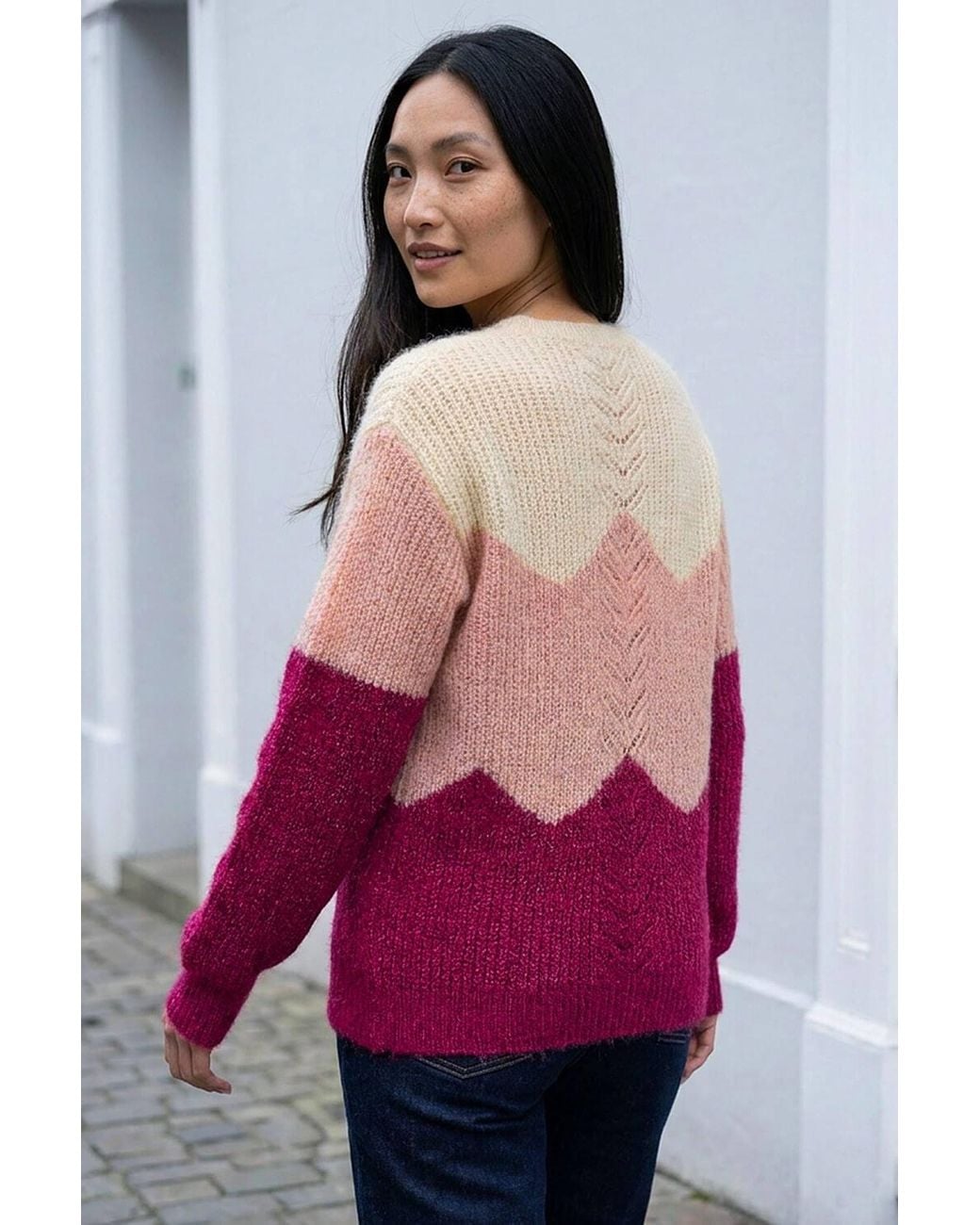 Roman Red Fluffy Sparkle Knit Jumper