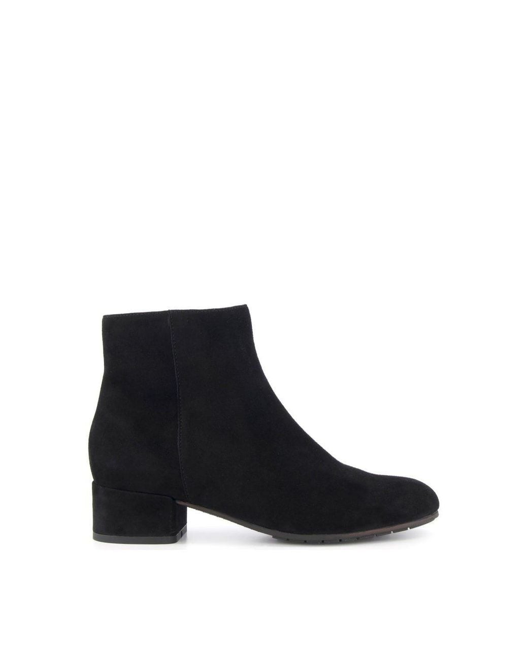 Dune Black 'Pippie' Suede Ankle Boots