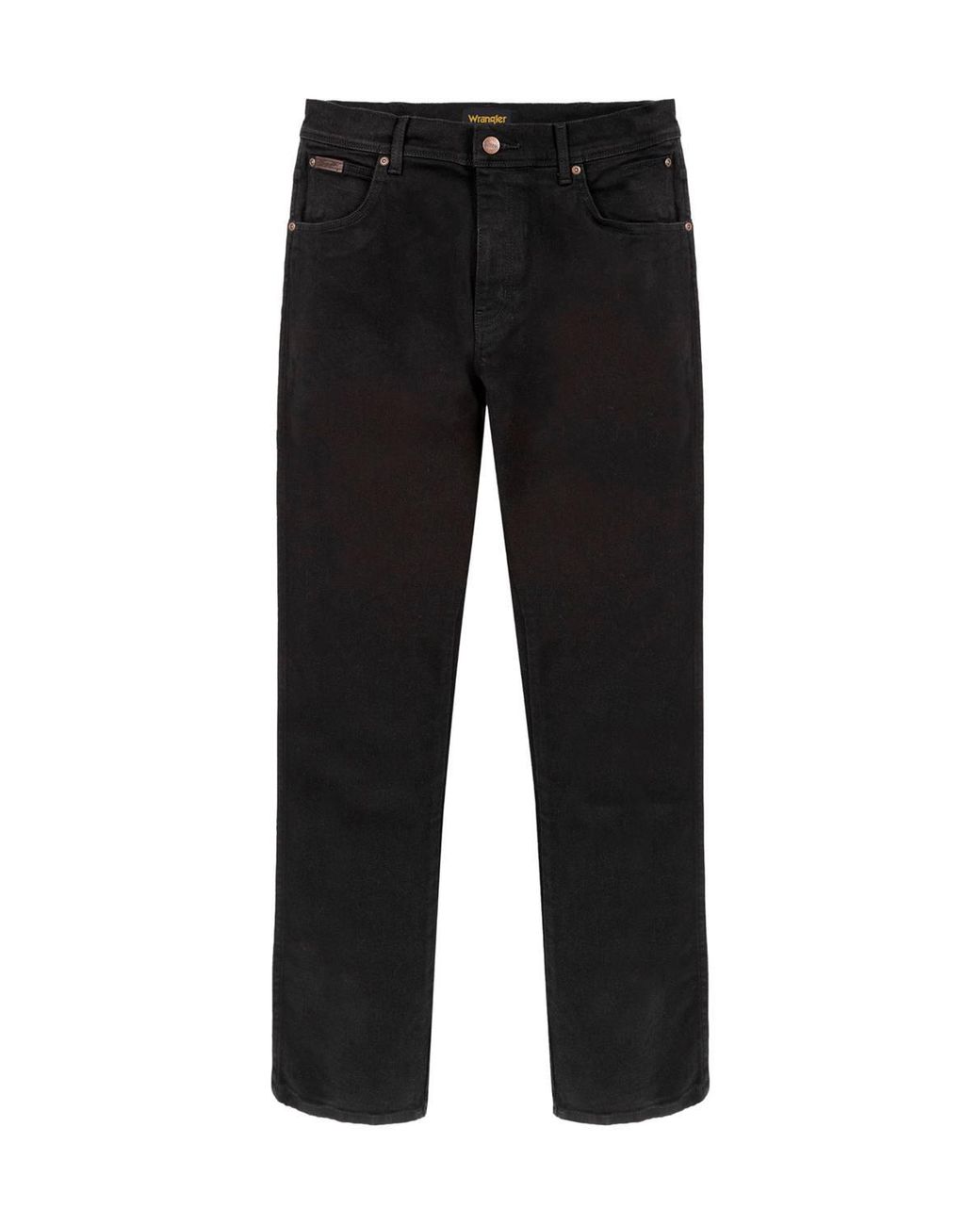 Wrangler Black Texas Regular Fit Jeans Overdye for men
