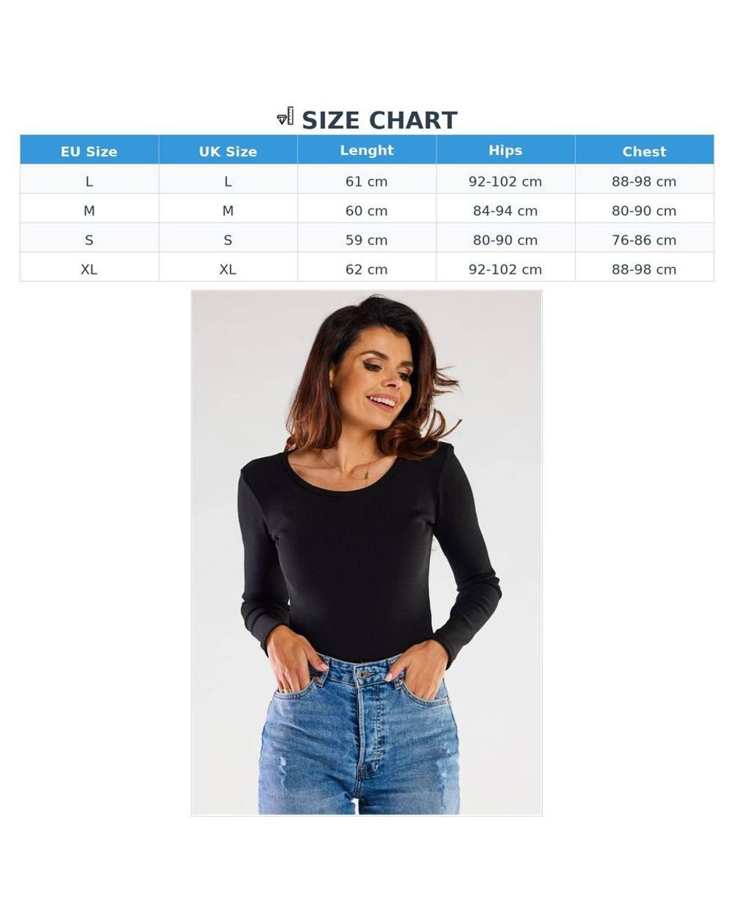 Love Lace Black Ribbed Cotton Long Sleeve Blouse