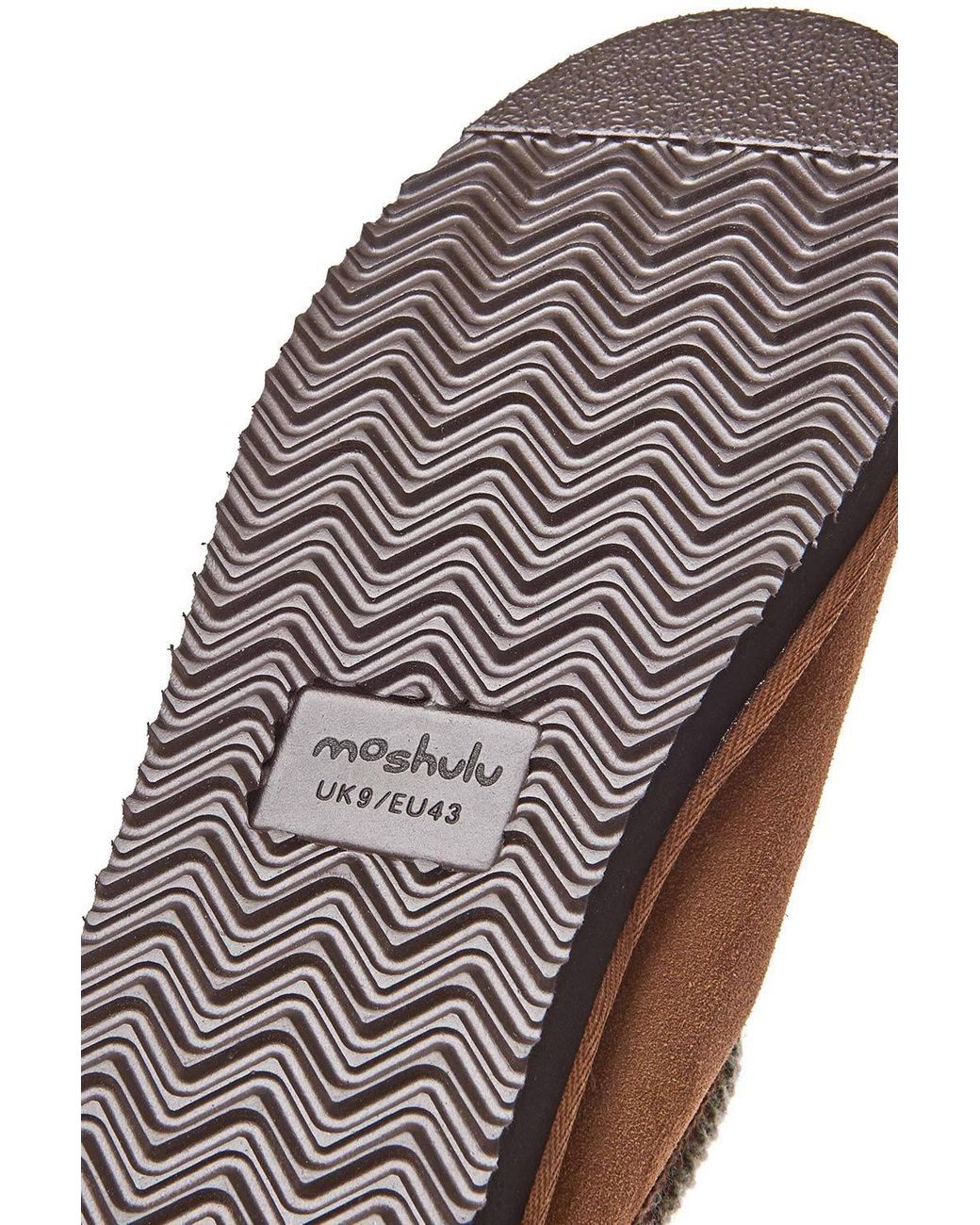 Moshulu Natural 'Seathorn' Leather Sheepskin Mule Slippers for men