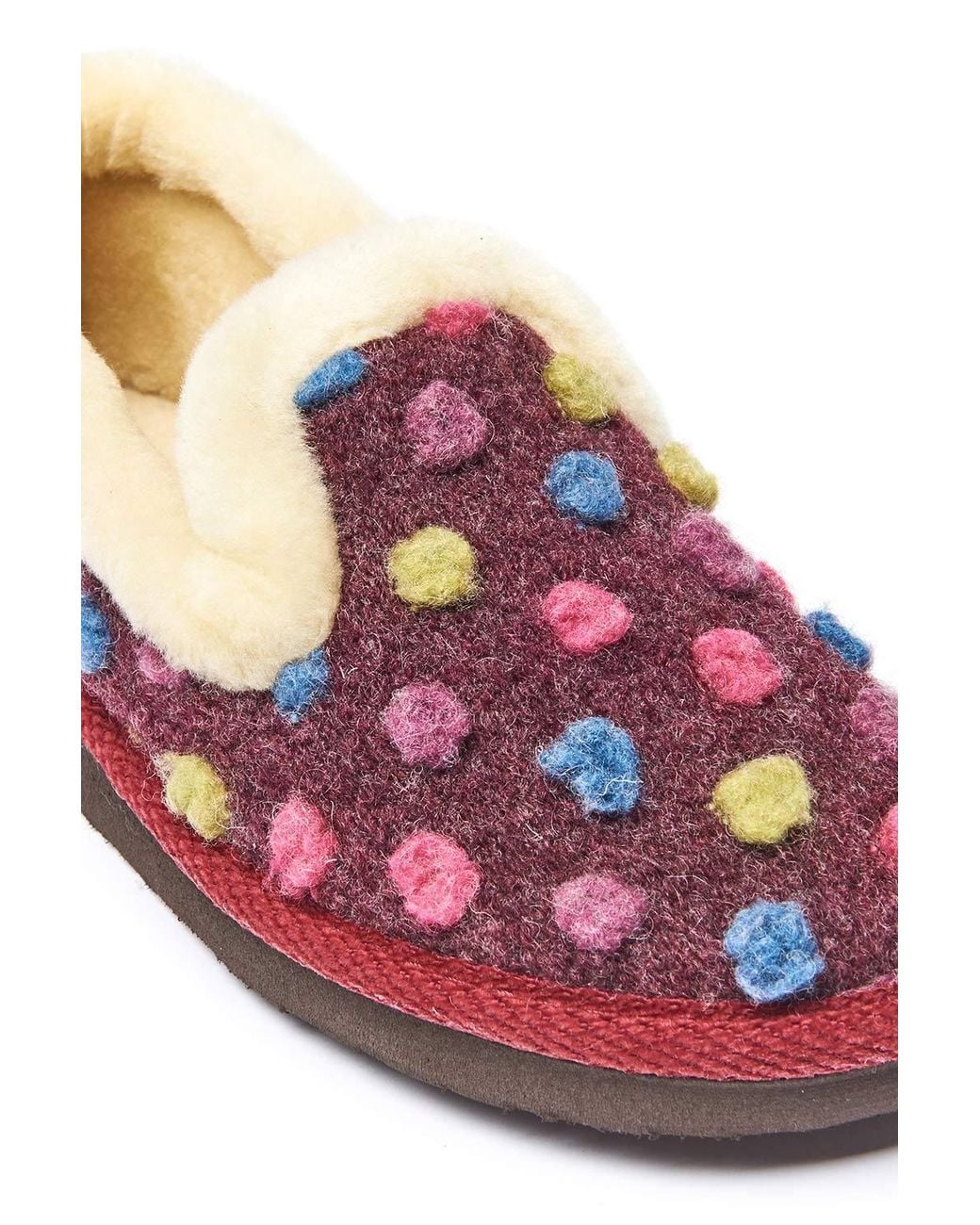 Moshulu Pink 'Peanut Brittle' Spotty Full Slippers