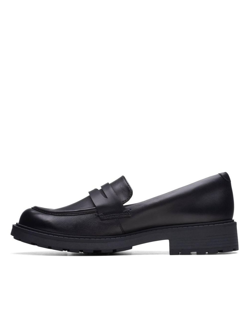 Clarks Blue Orinoco 2 Penny Loafer Leather Loafers, Slip Ons