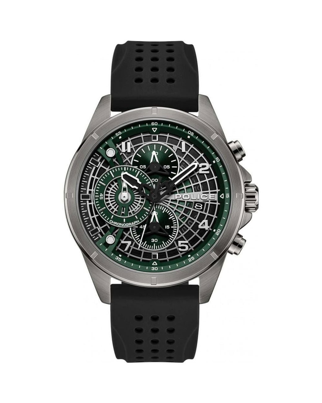 Police Black Pewgo0000101 Cipher 53Mm Quartz Watch for men