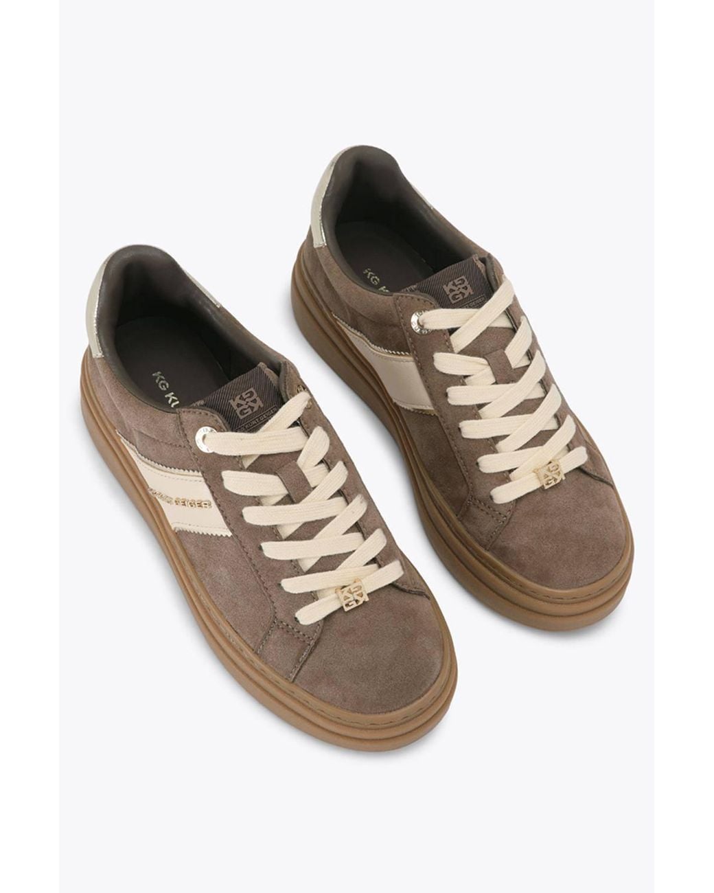 KG by Kurt Geiger Brown 'Leap' Suedette Trainers