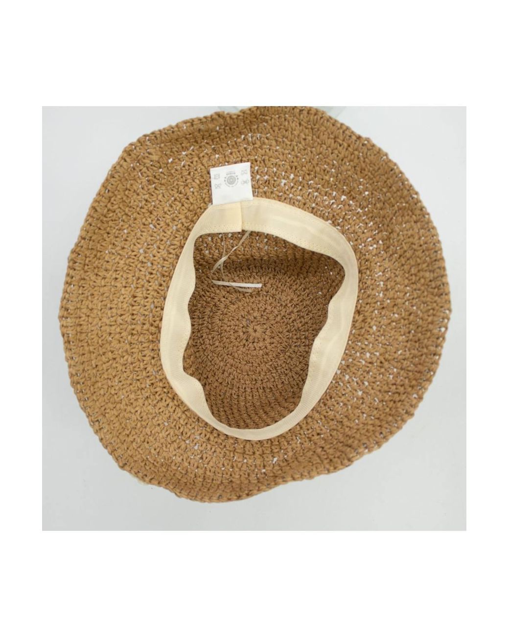 KDMD Brown Coffee Daisy Floppy Straw Sun Hat Wide Brim