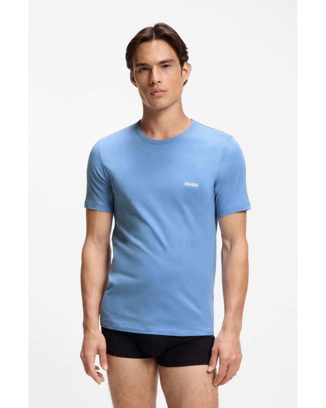 HUGO Blue 3 Pack T-Shirt Multi for men