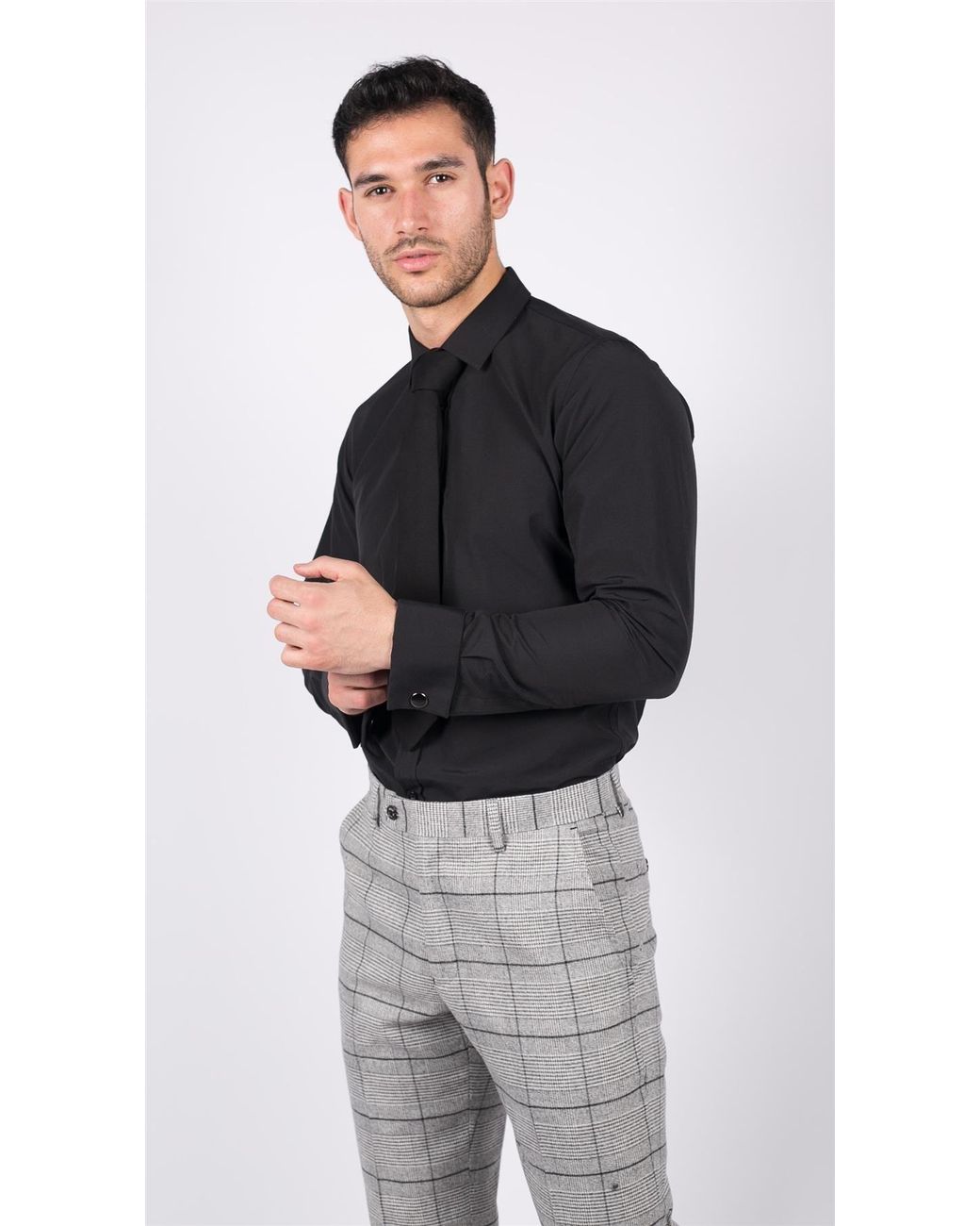 TruClothing Blue Classic Collar Button Shirt for men