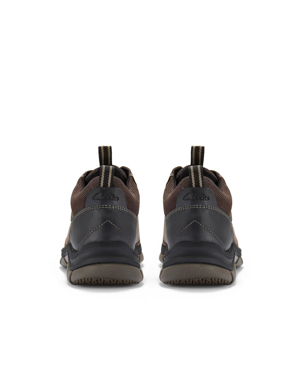Clarks Brown Spypath Lo Gore-Tex Dark Leather Trainers, Walking for men