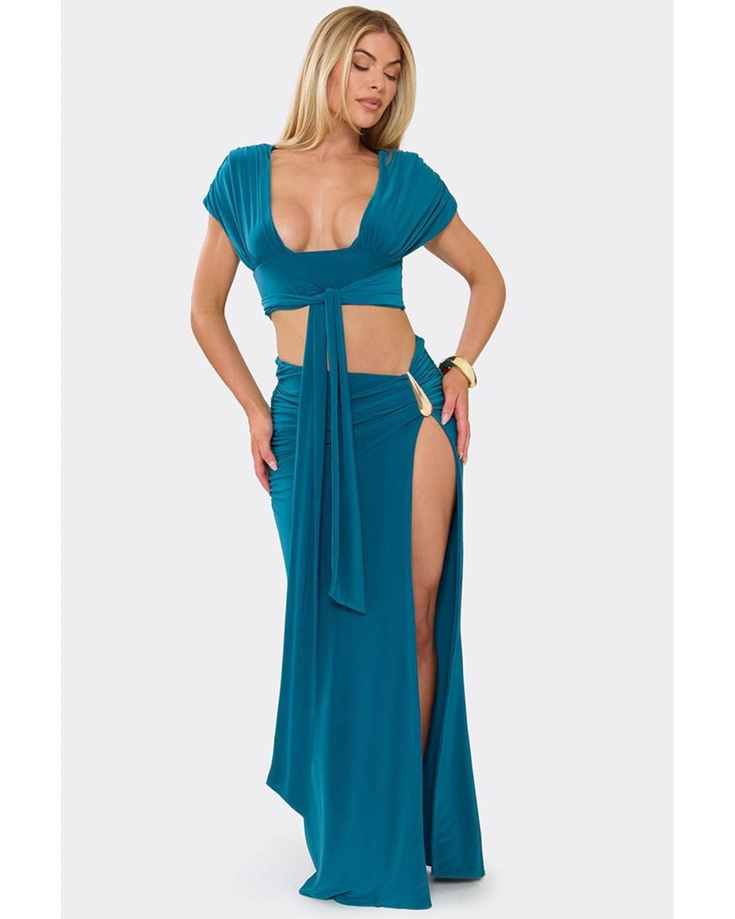 EGO Blue Maxi Skirt