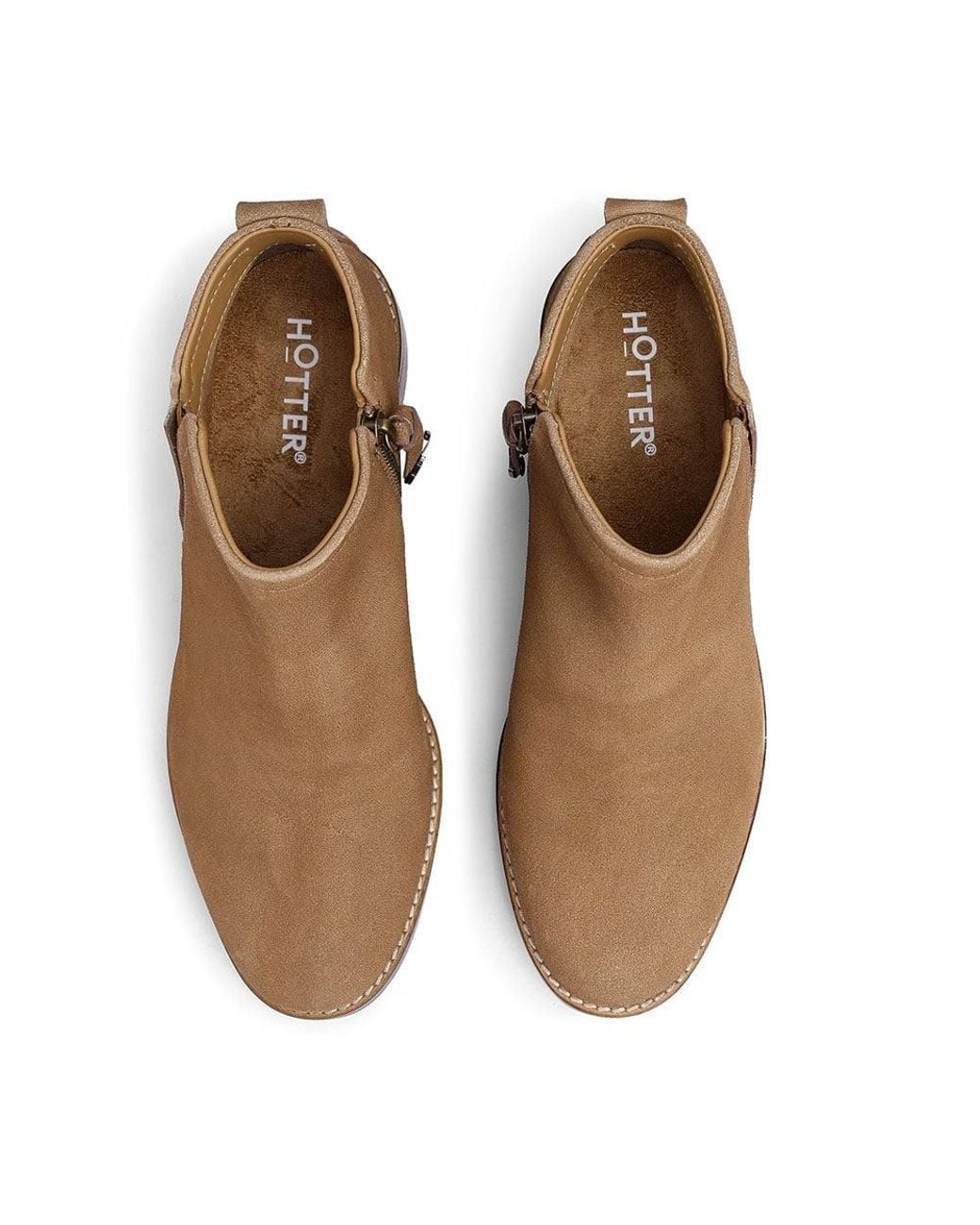 Hotter Brown 'Charlotte' Western Ankle Boots