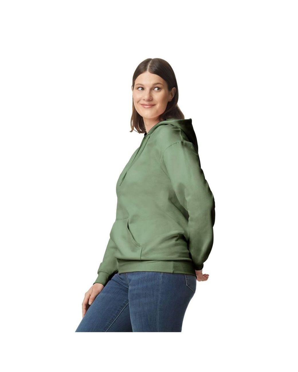 Gildan Green Softstyle Fleece Midweight Hoodie