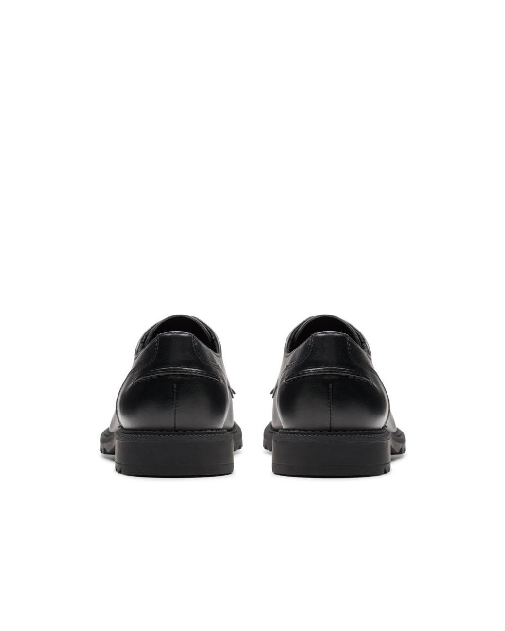 Clarks Black Griffin Mabel 2 Leather Derby Shoes, Lace Up