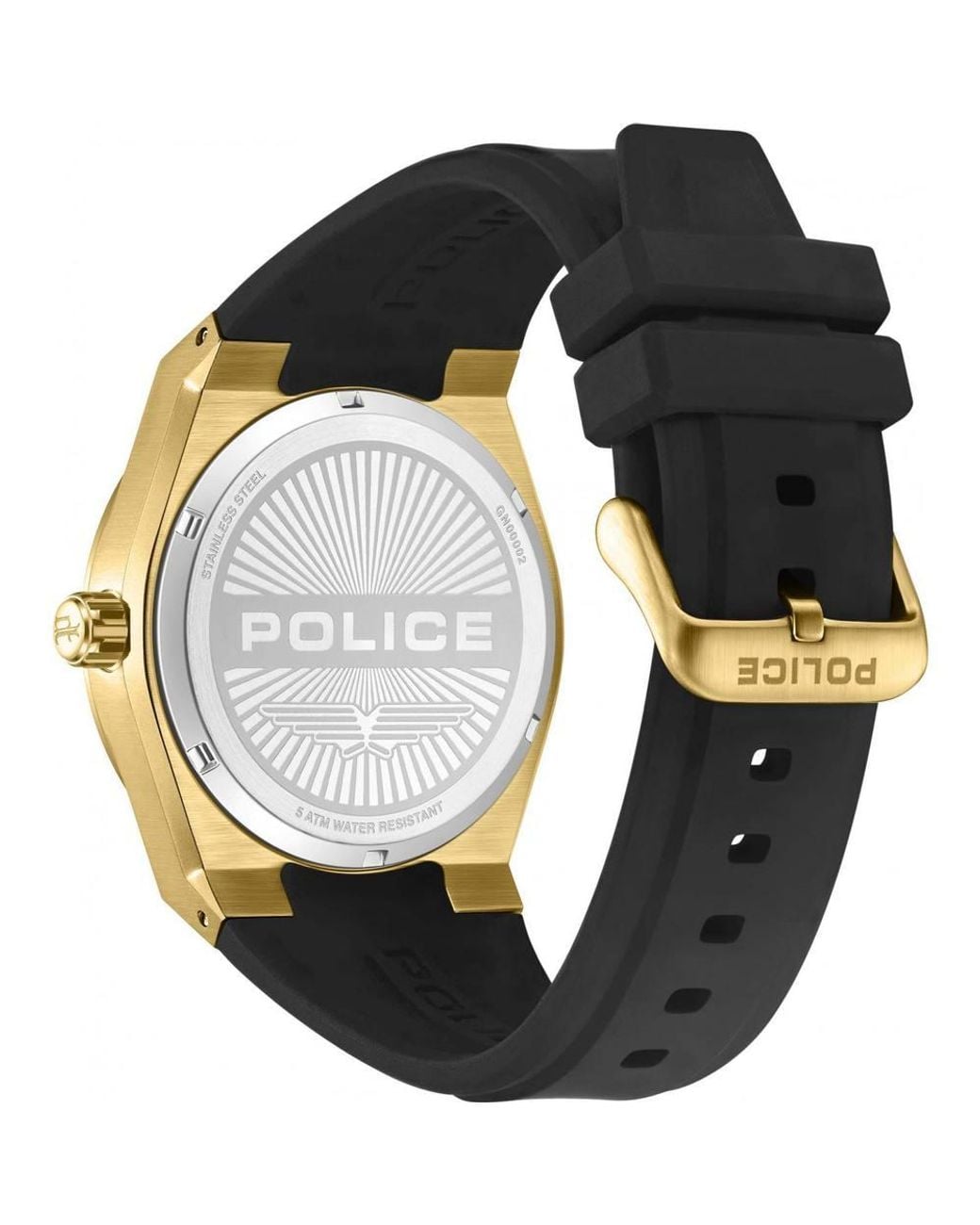 Police Metallic Pewgn0000203 Preike 53Mm Quartz Watch for men