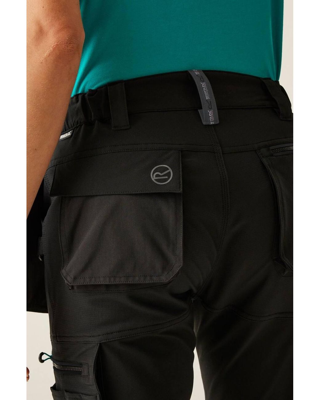 Regatta Black Cotton Stretch Holster Trousers