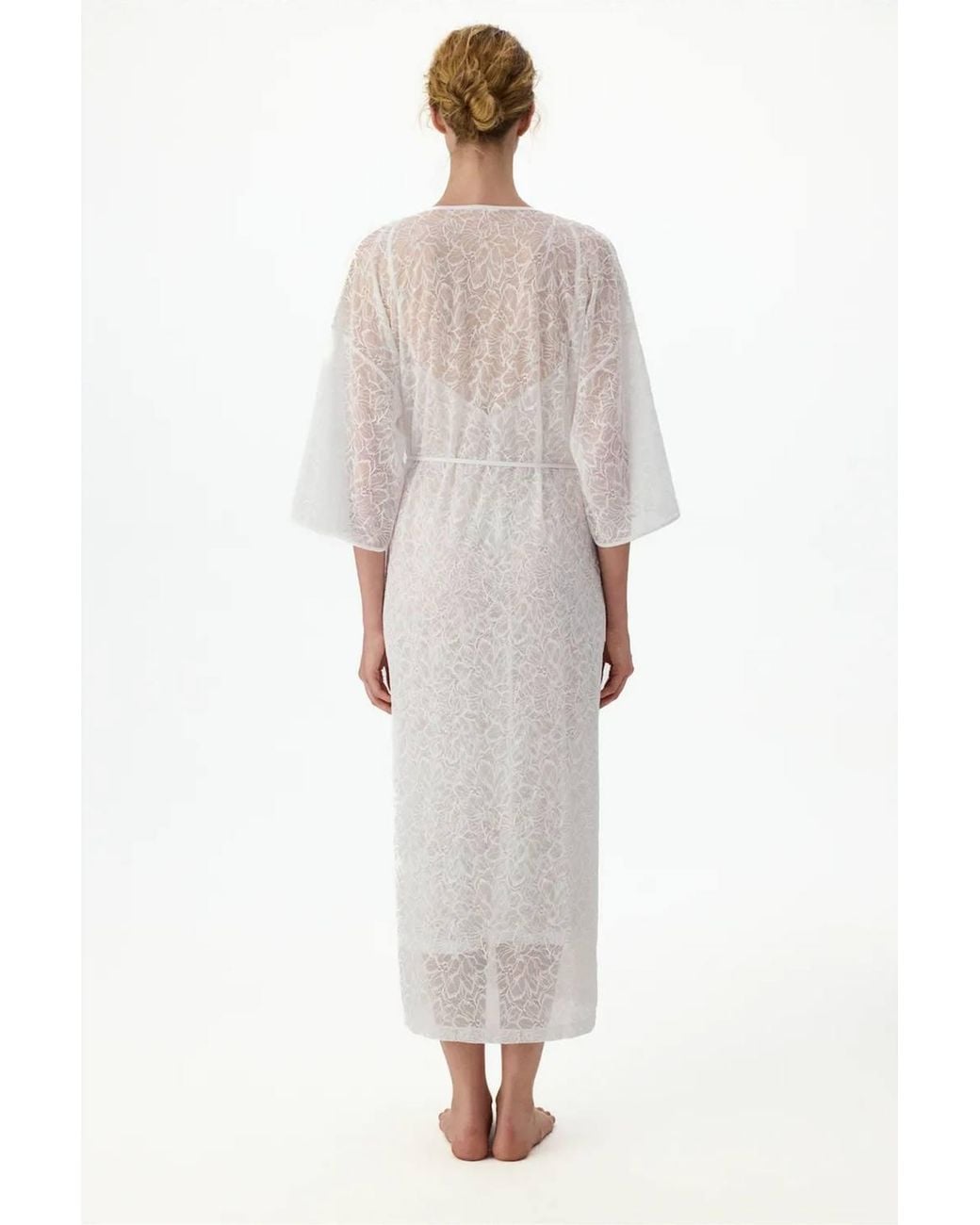 Penti White Bridal Delicate Lace Nightgown