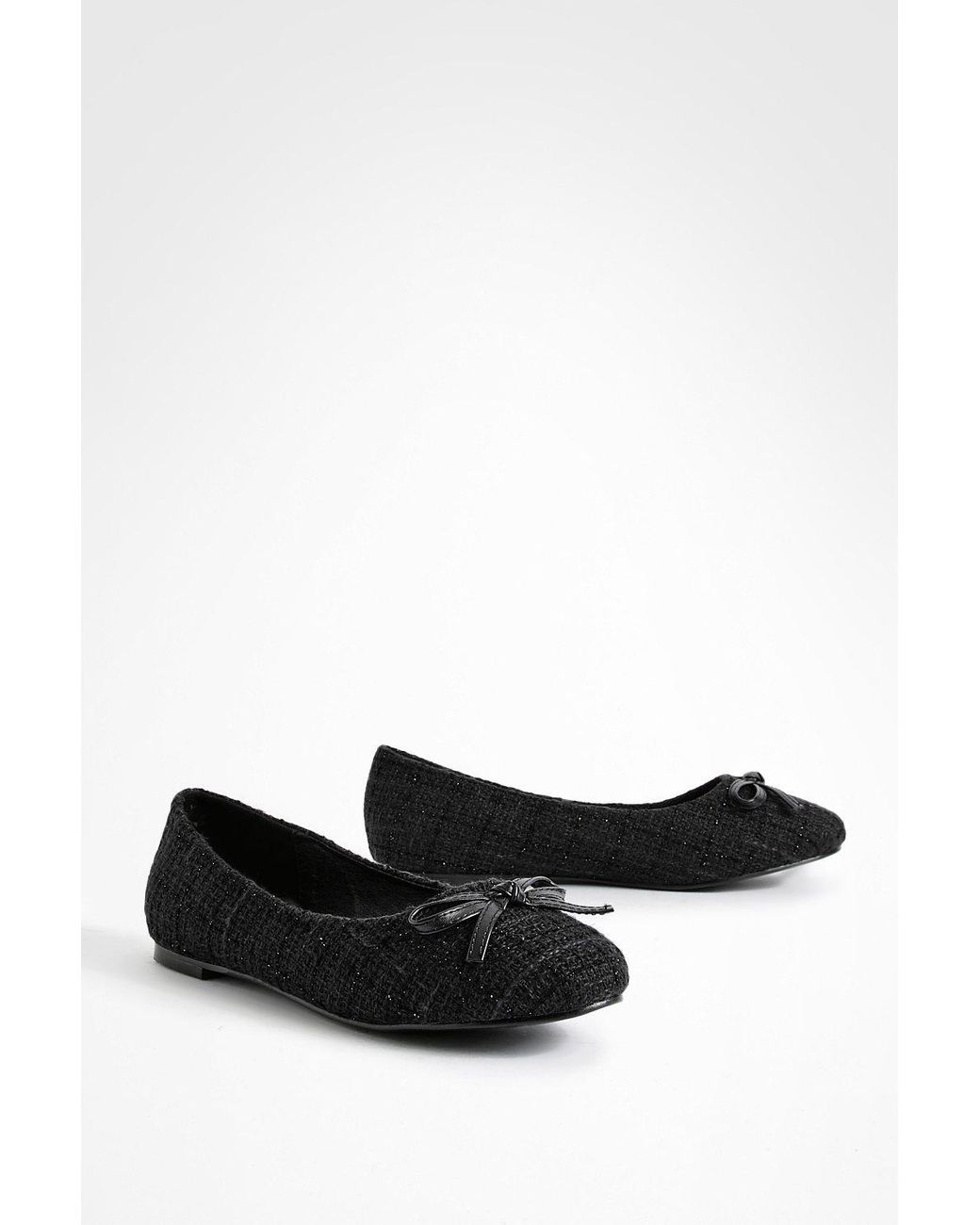 Tweed store ballet flats