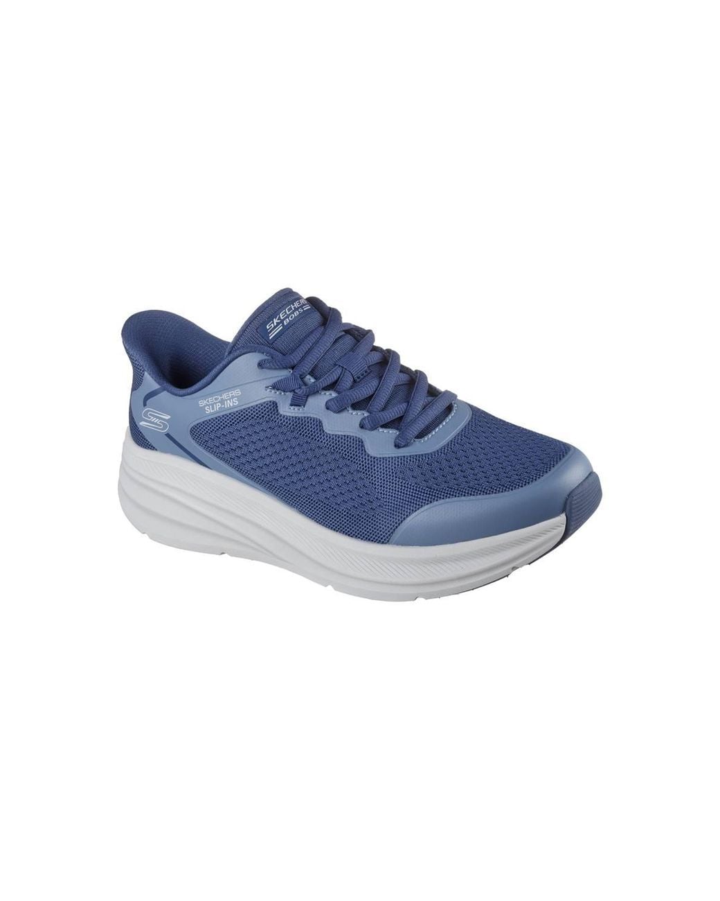 Skechers Blue Bobs Skillz Slip-Ins Lace Up Sneaker for men