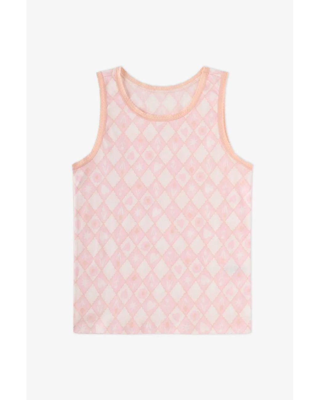 Penti Pink Princess Print Floral Tank Top