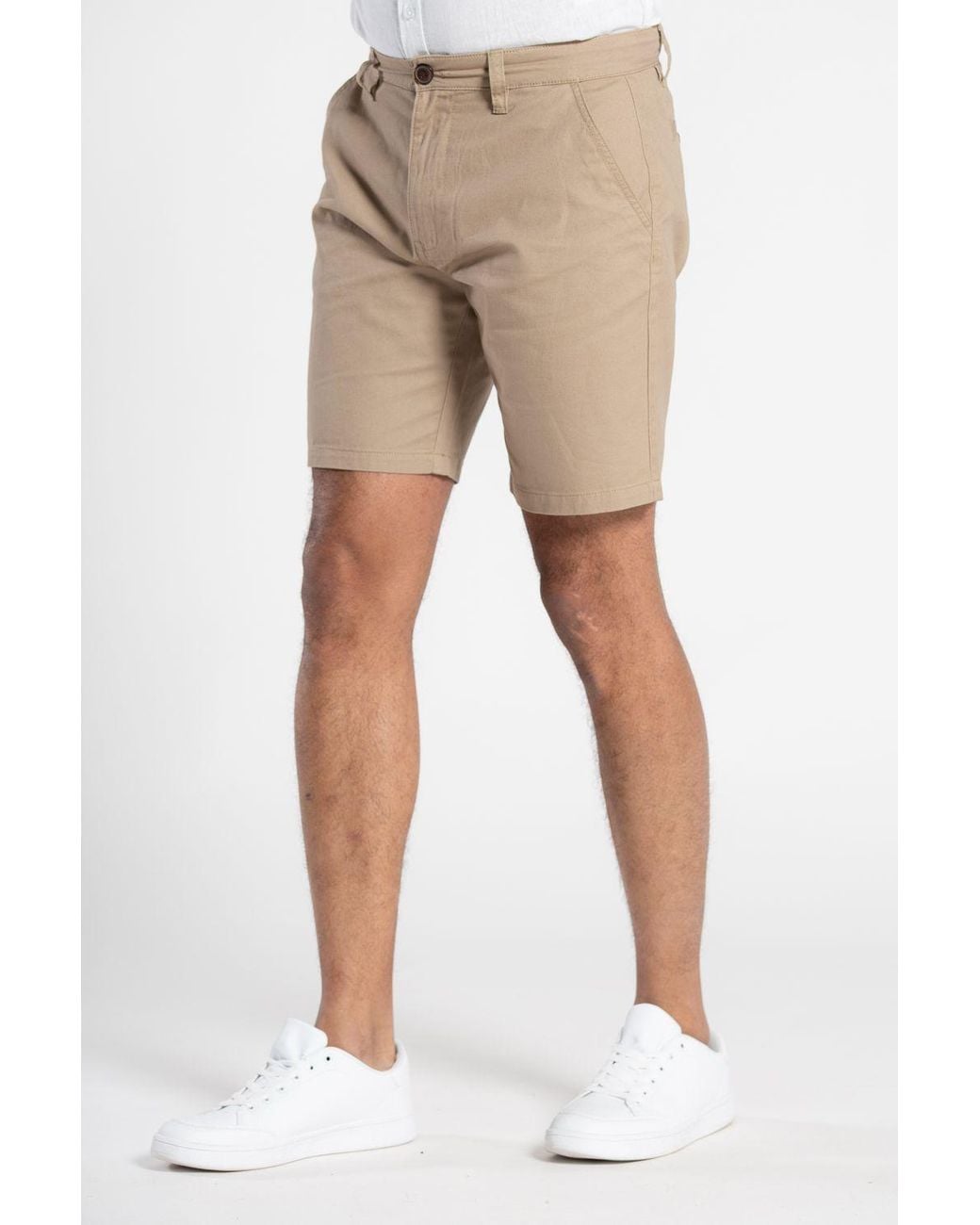 Tokyo Laundry Natural Cotton Chino Shorts for men