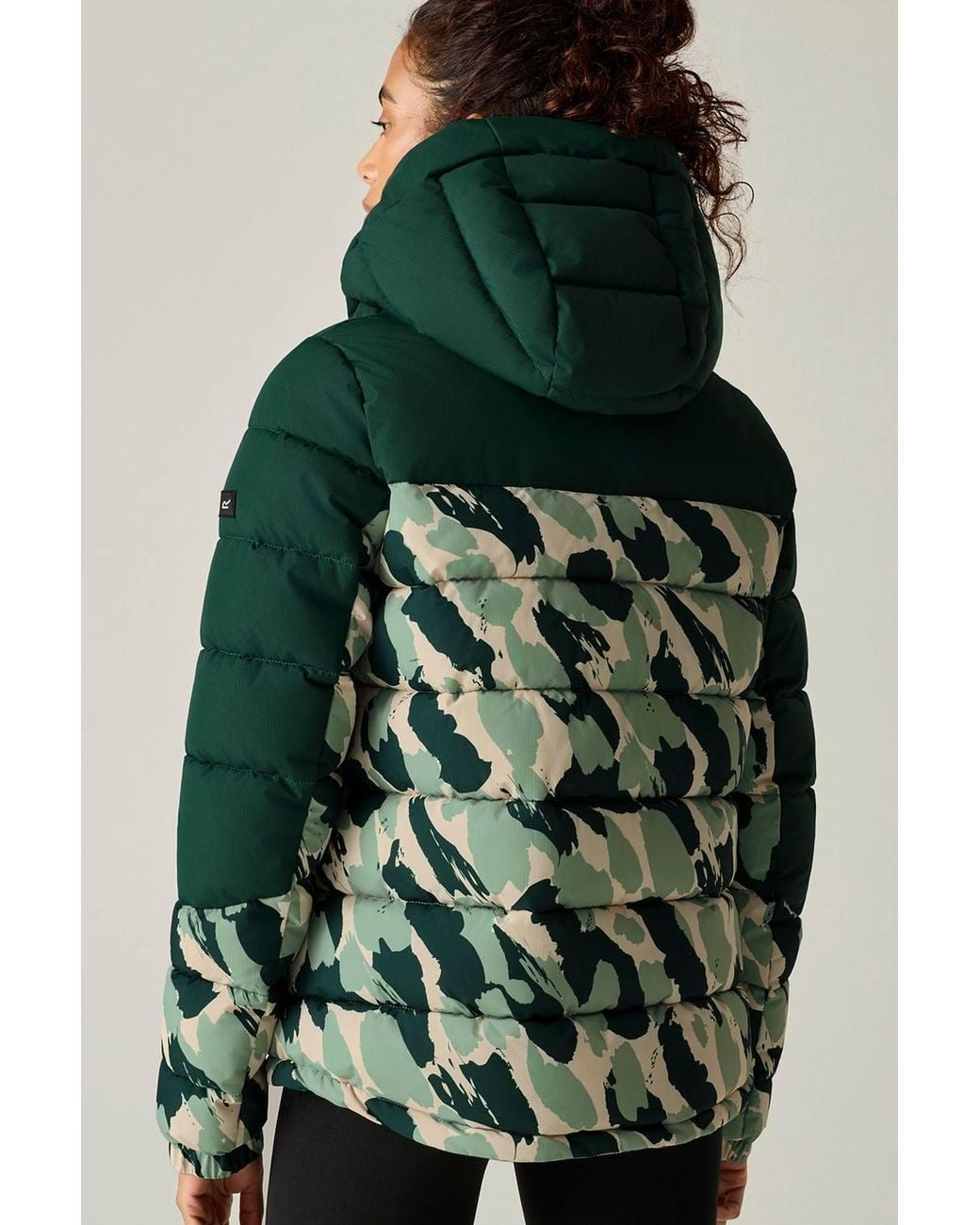 Regatta Green Aldthorn Hooded Water-Repellent Insulating Padded Jacket
