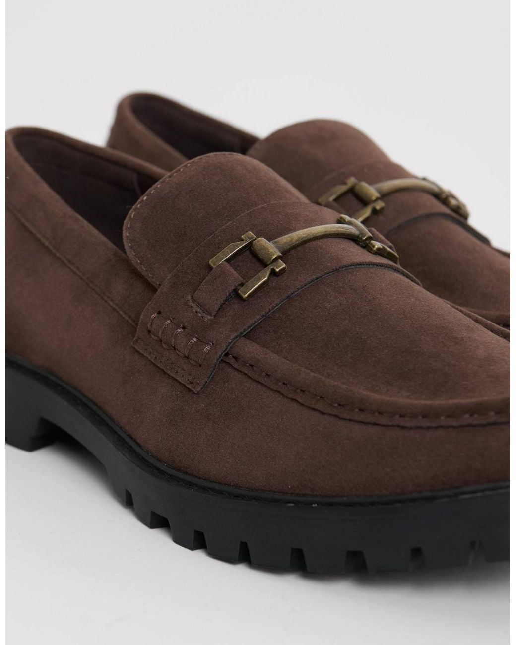 Threadbare Brown Faux Suede Slip On Loafer for men